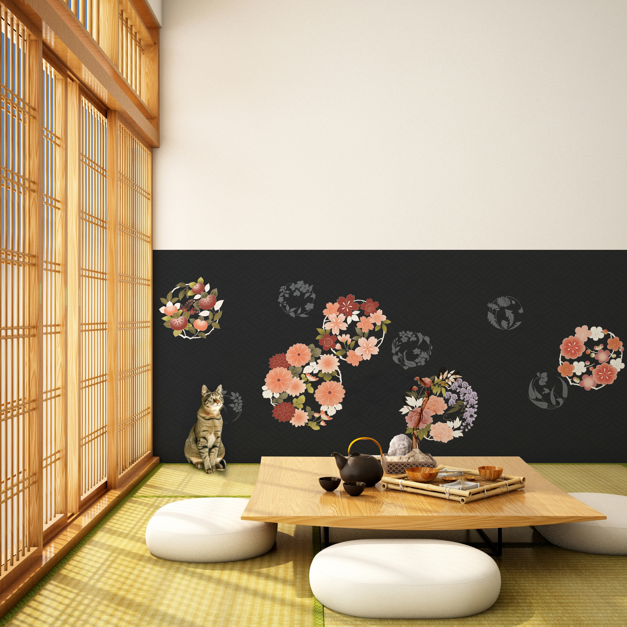 KJ-0186　春秋花の丸-しゅんじゅうはなのまる-